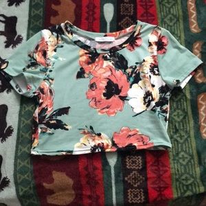 Floral crop top